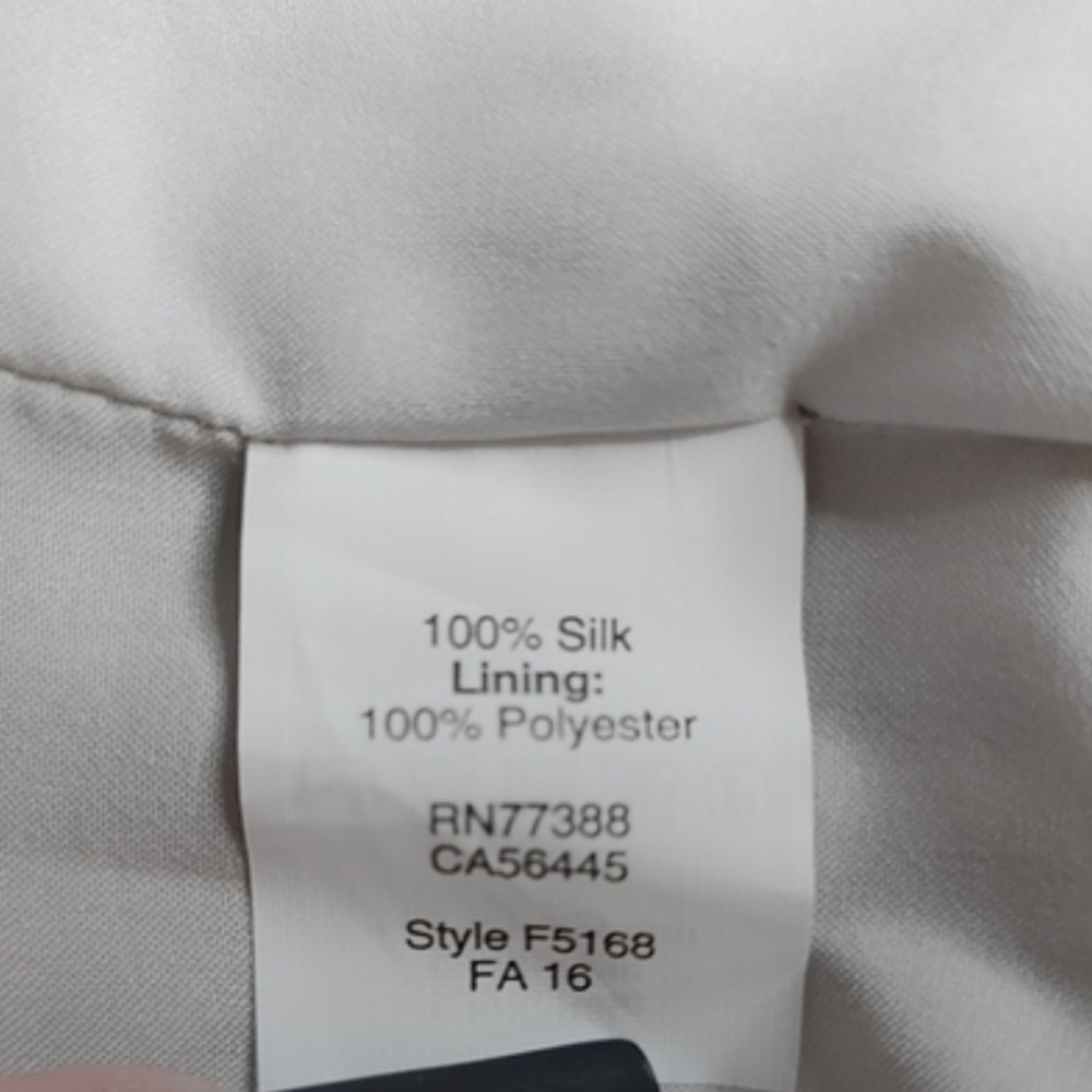 Madewell SILK sunlight painted feathers Blue grey cream Mini Dress pockets - Picture 13 of 13